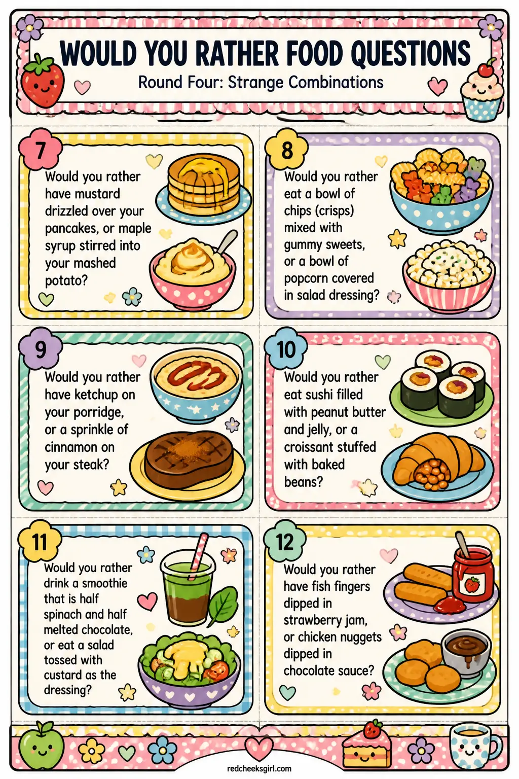 Round Four: Strange Combinations Cards B printable