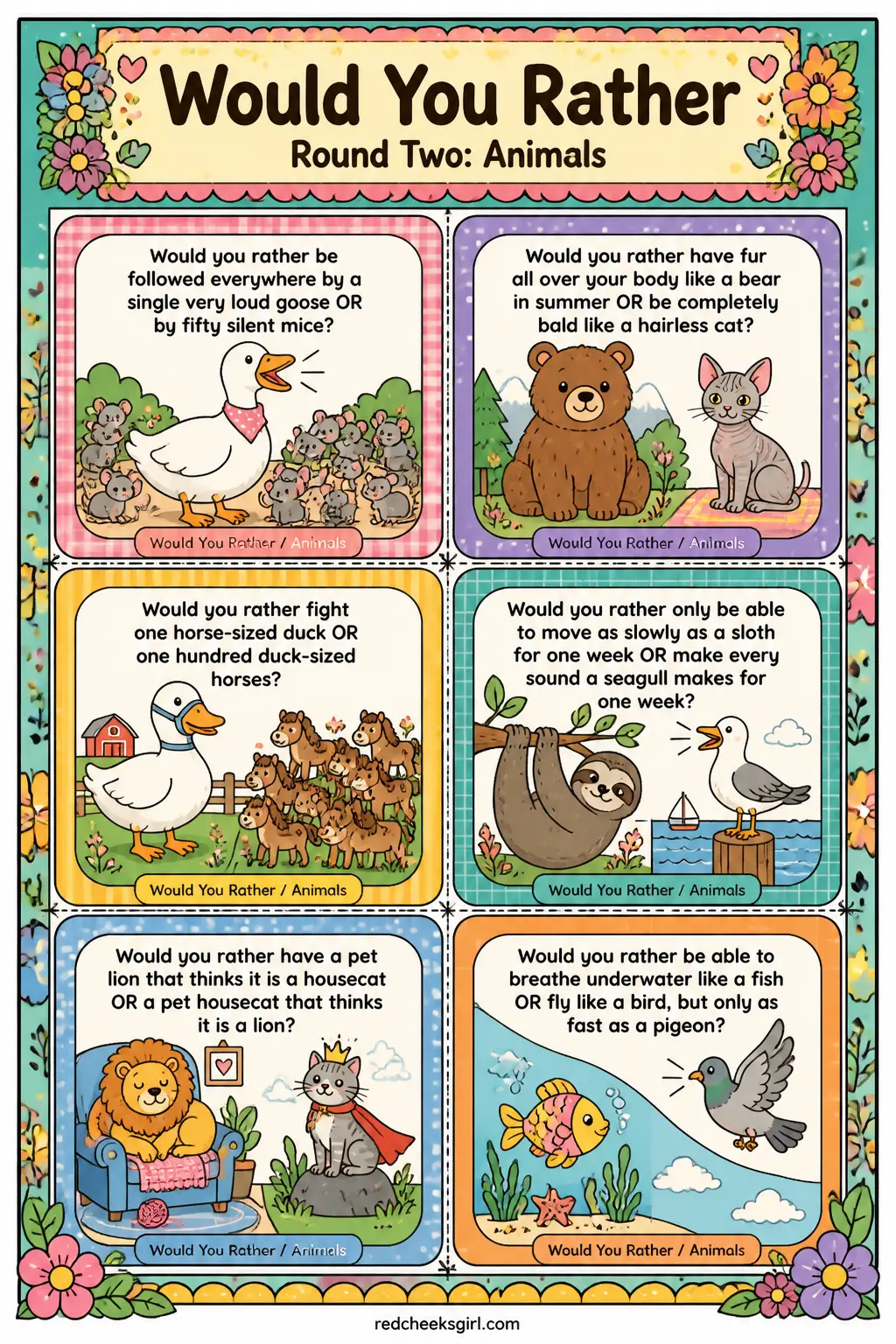 Animals Cards B printable