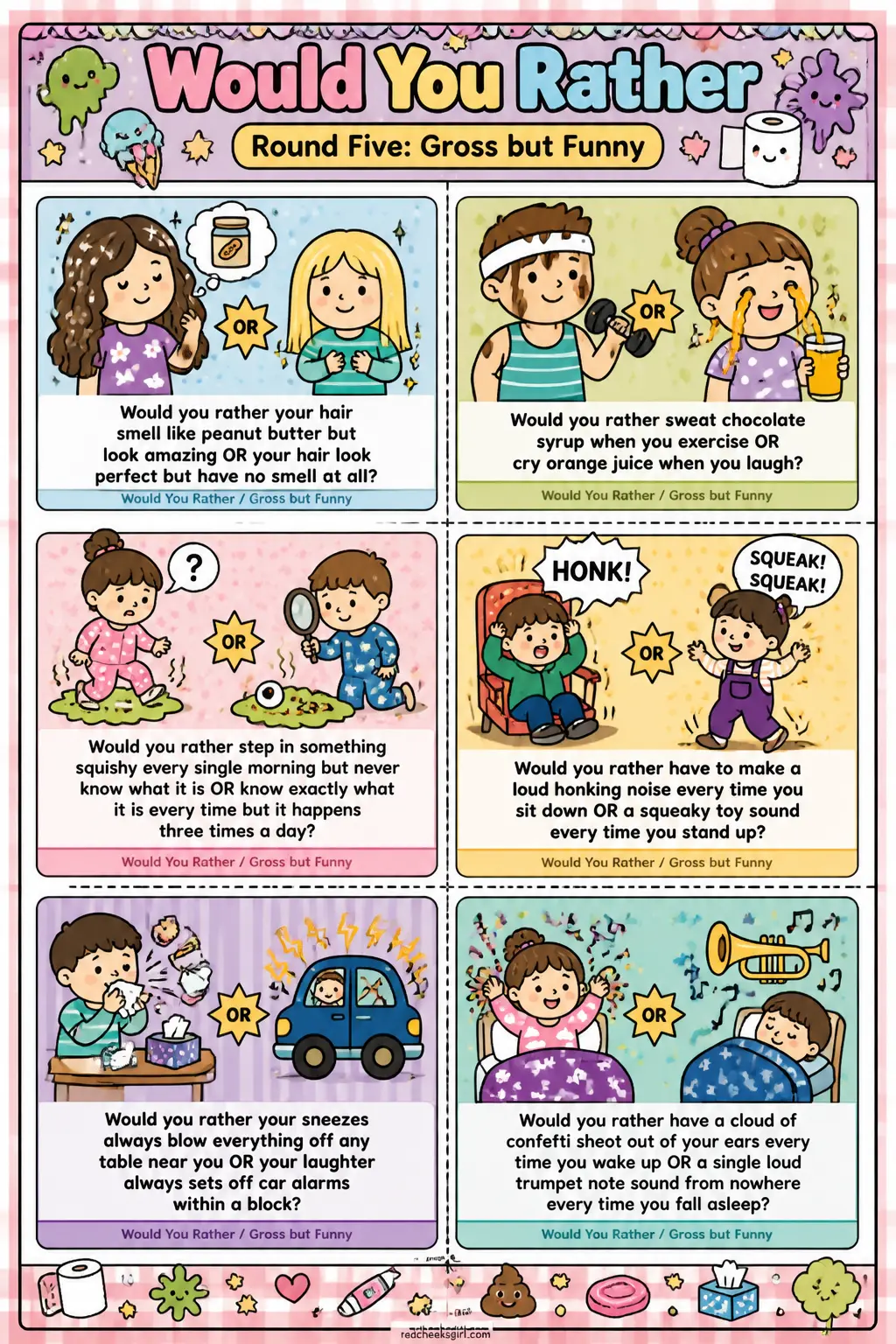 Gross but Funny Cards B printable