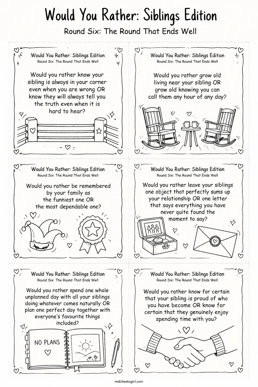 The Round That Ends Well Cards B printable