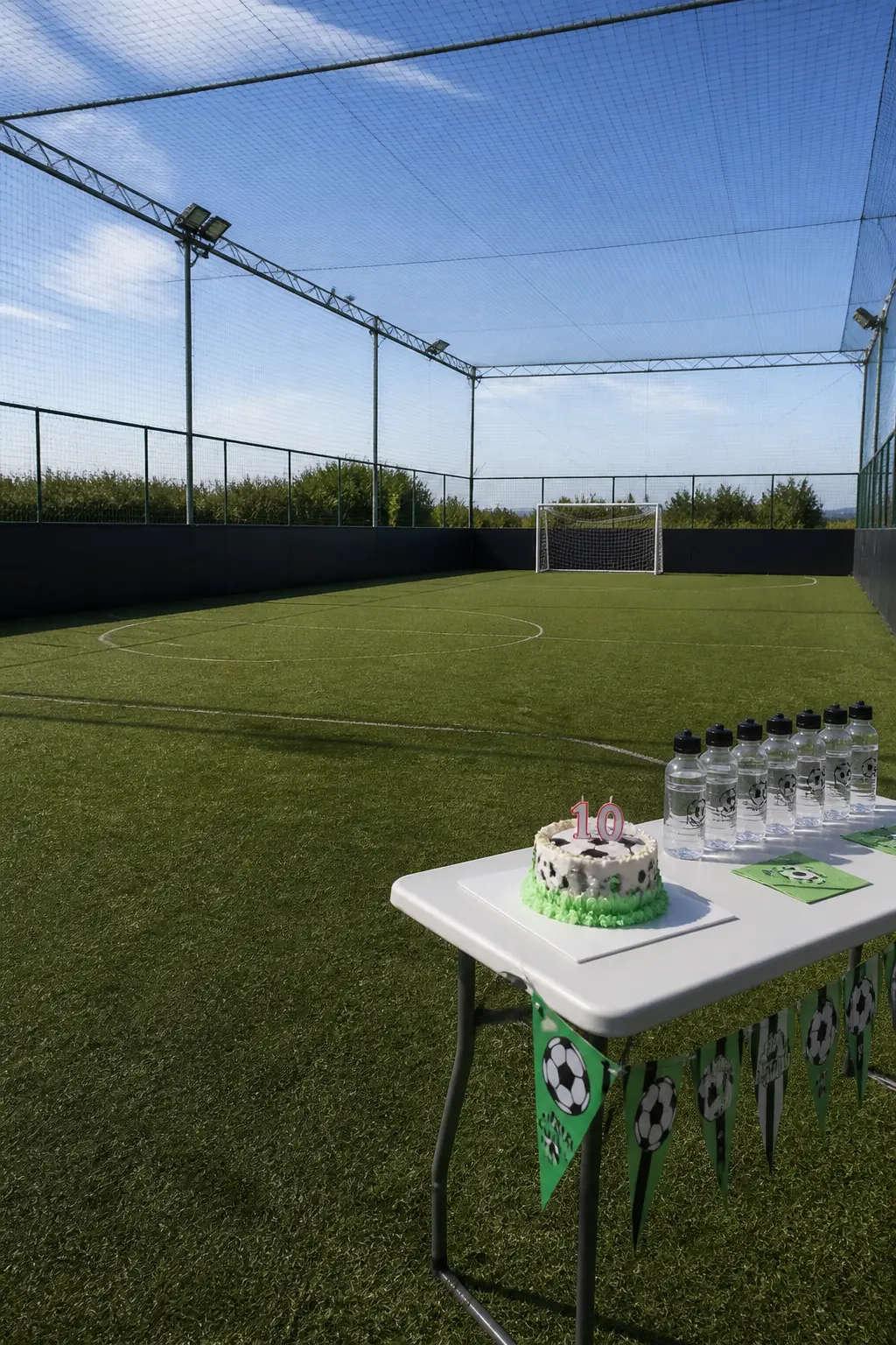 Football Session on a Booked Pitch
