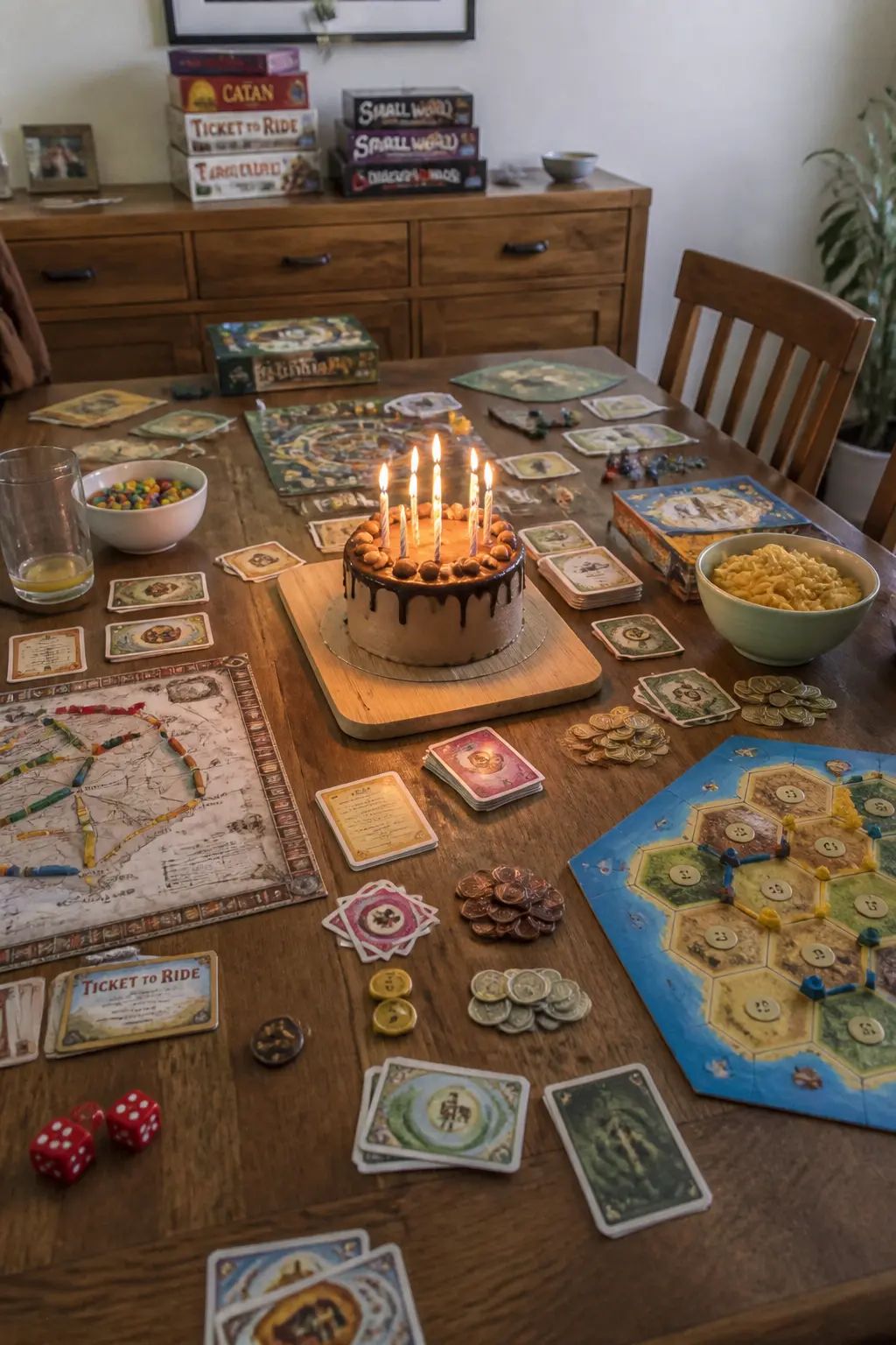 Board Game Marathon With Snacks