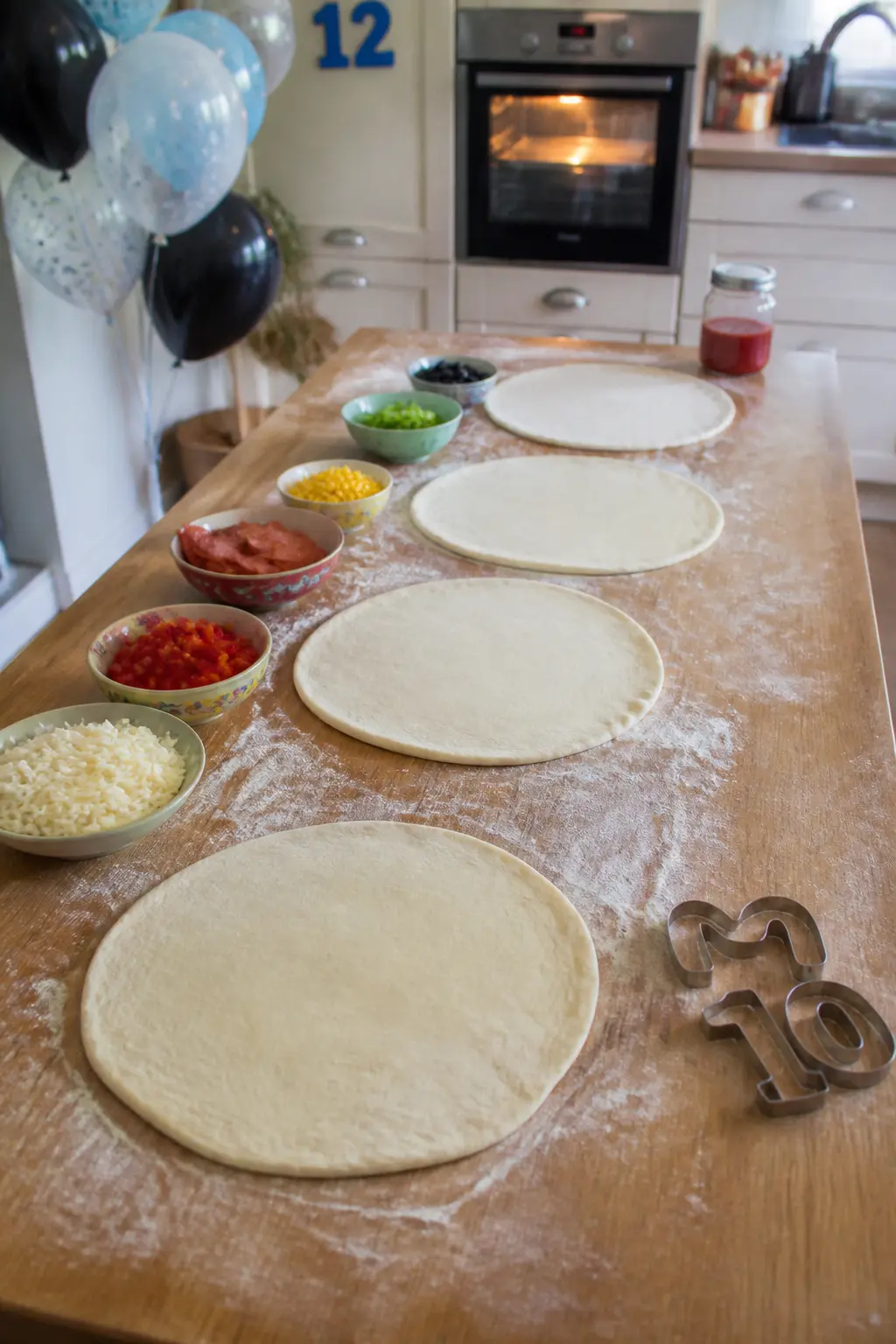 Pizza Making at the Kitchen Table
