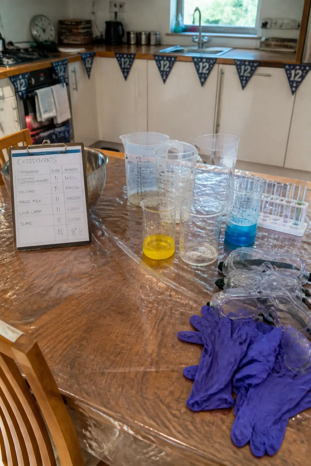 Science Experiments on the Kitchen Table