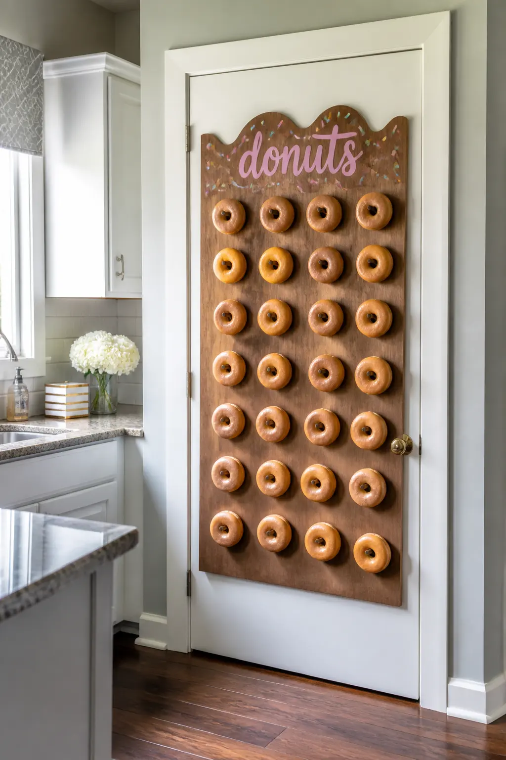 Doughnut Wall on the Kitchen Door