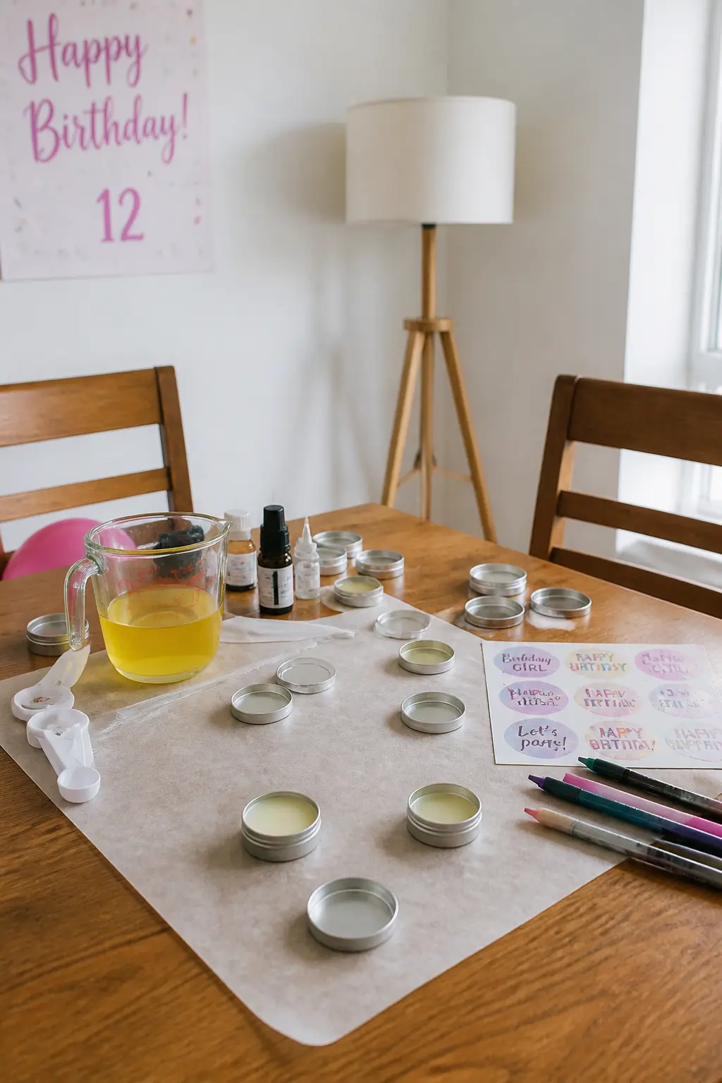 Lip Balm Making at the Table