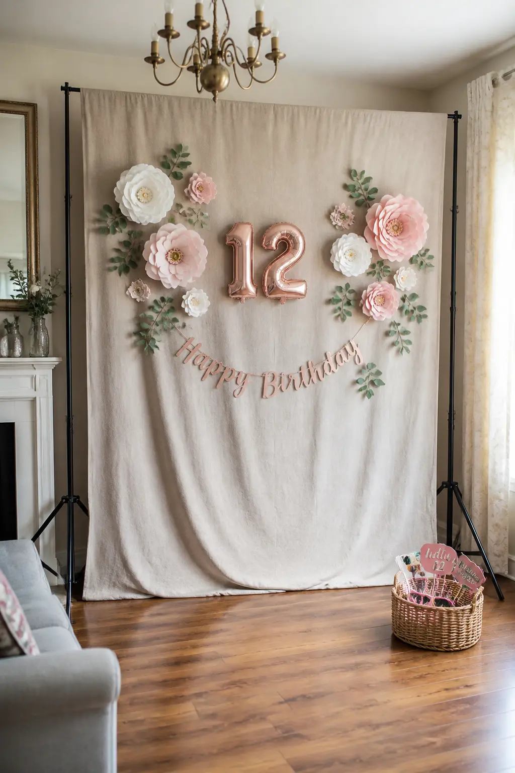 Photo Wall With a Hired Backdrop