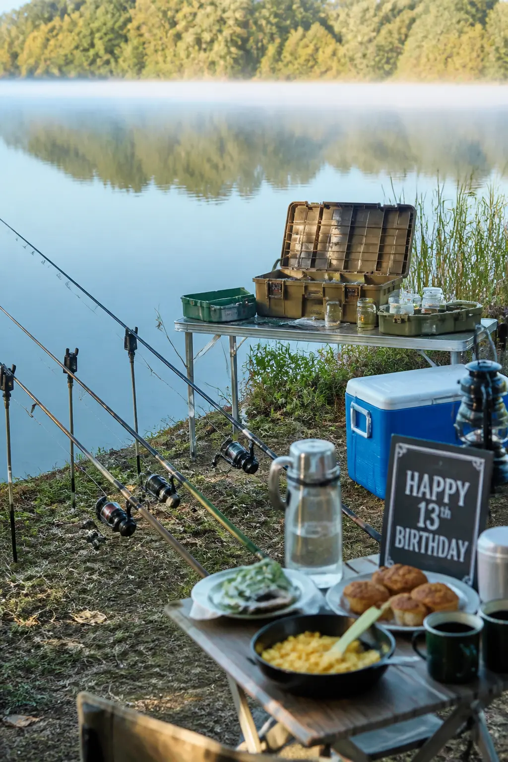 Fishing Morning With Breakfast