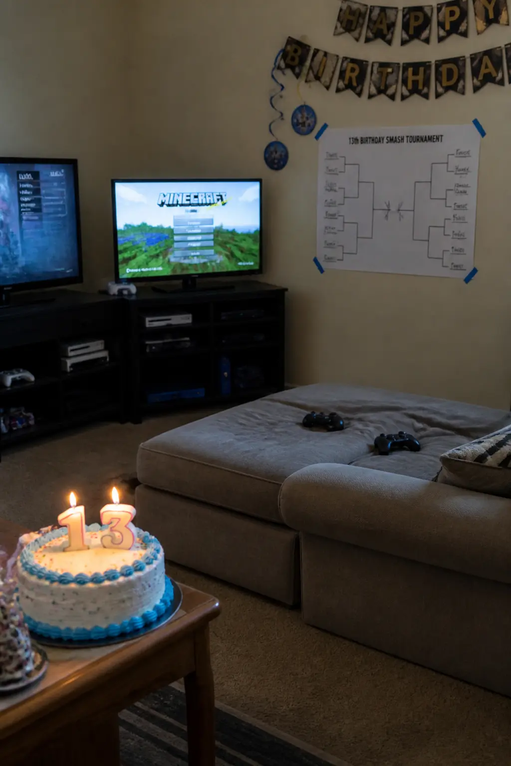 Gaming Tournament With a Printed Bracket