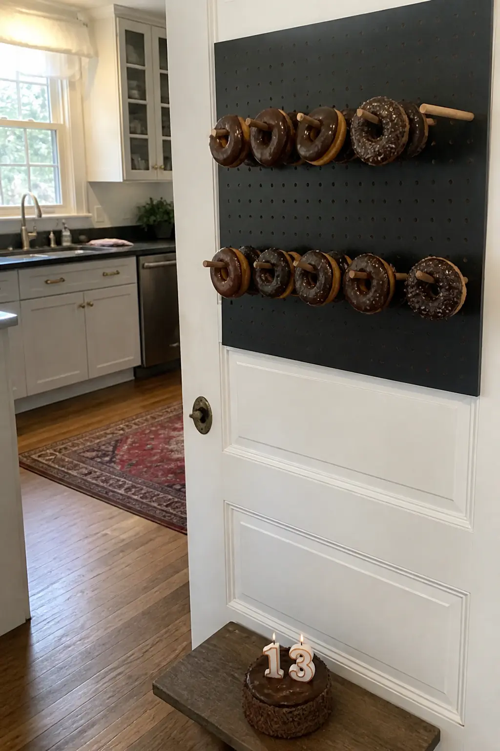 Doughnut Wall on the Kitchen Door