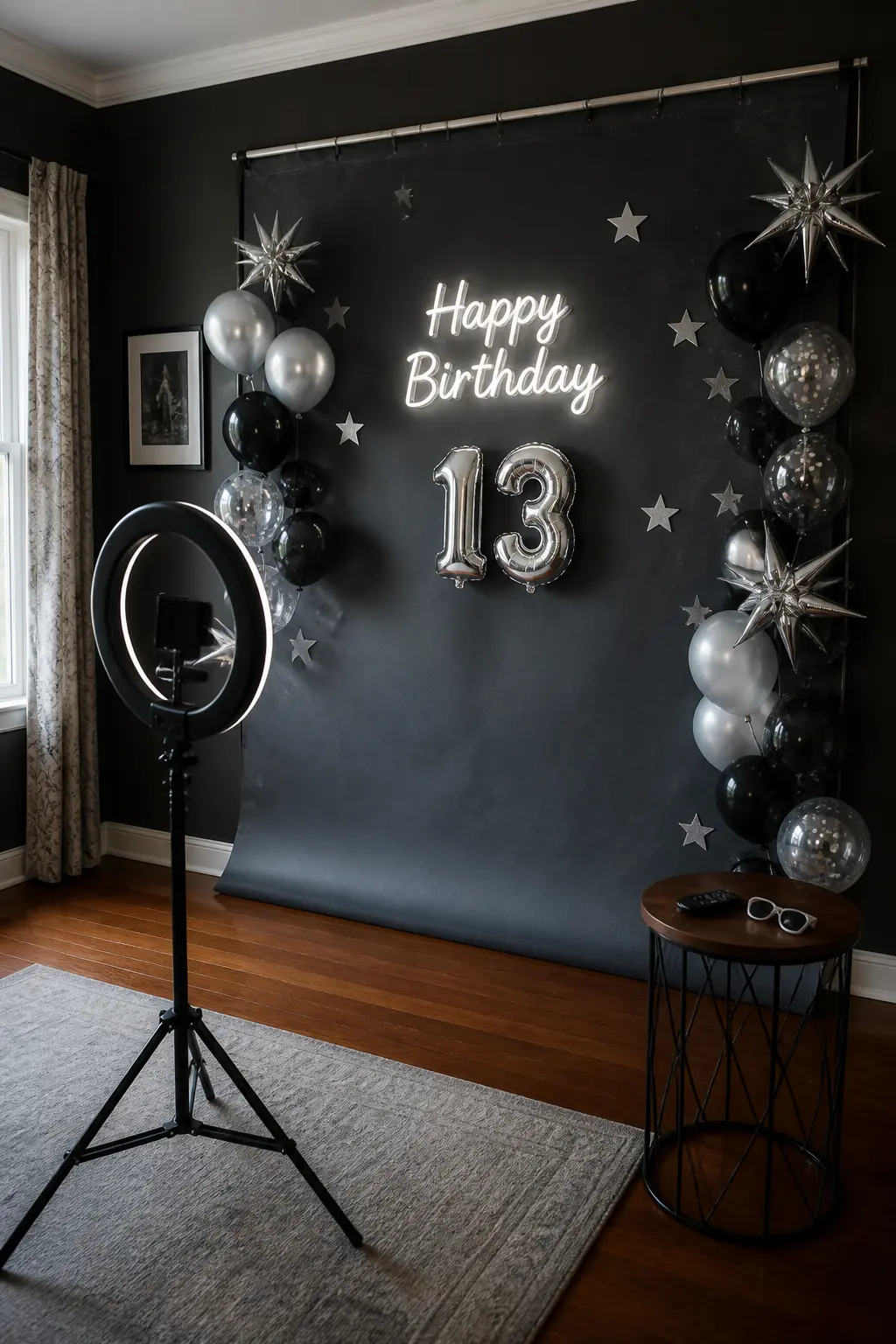 Photo Wall With a Hired Backdrop
