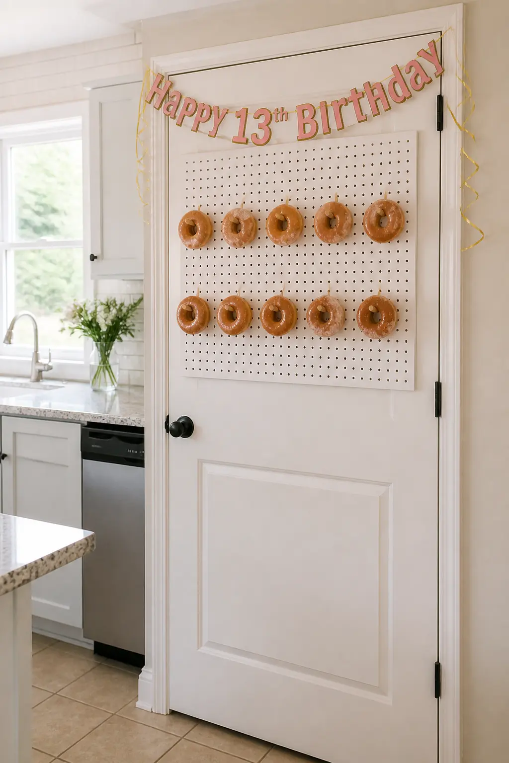 Doughnut Wall on the Kitchen Door