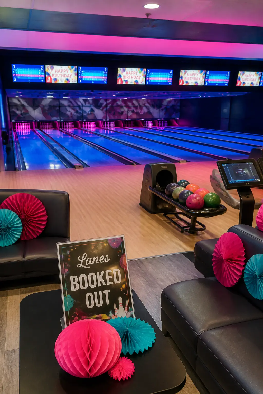 Bowling Alley Lanes Booked Out
