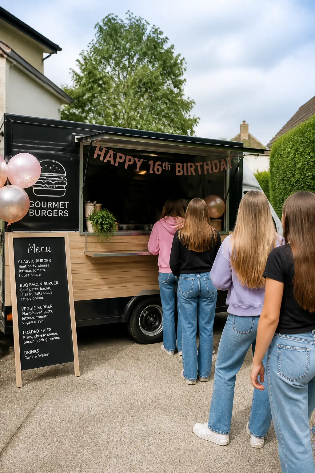 Food Truck Parked on the Drive