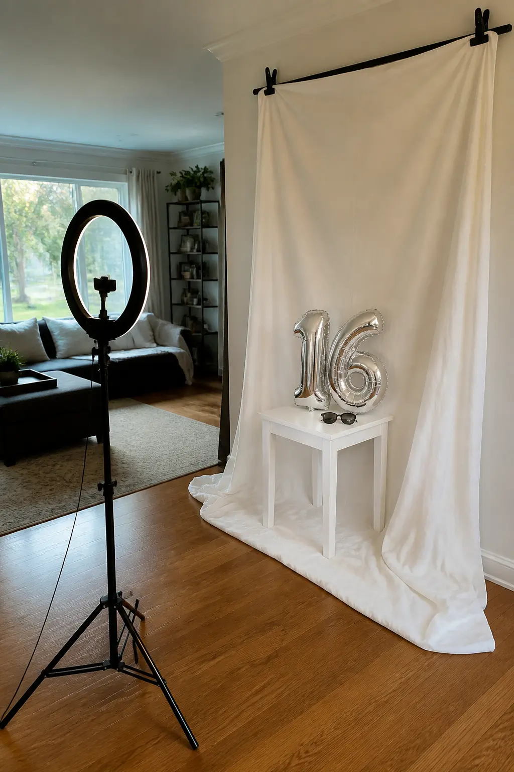 Photo Corner Against One Blank Wall