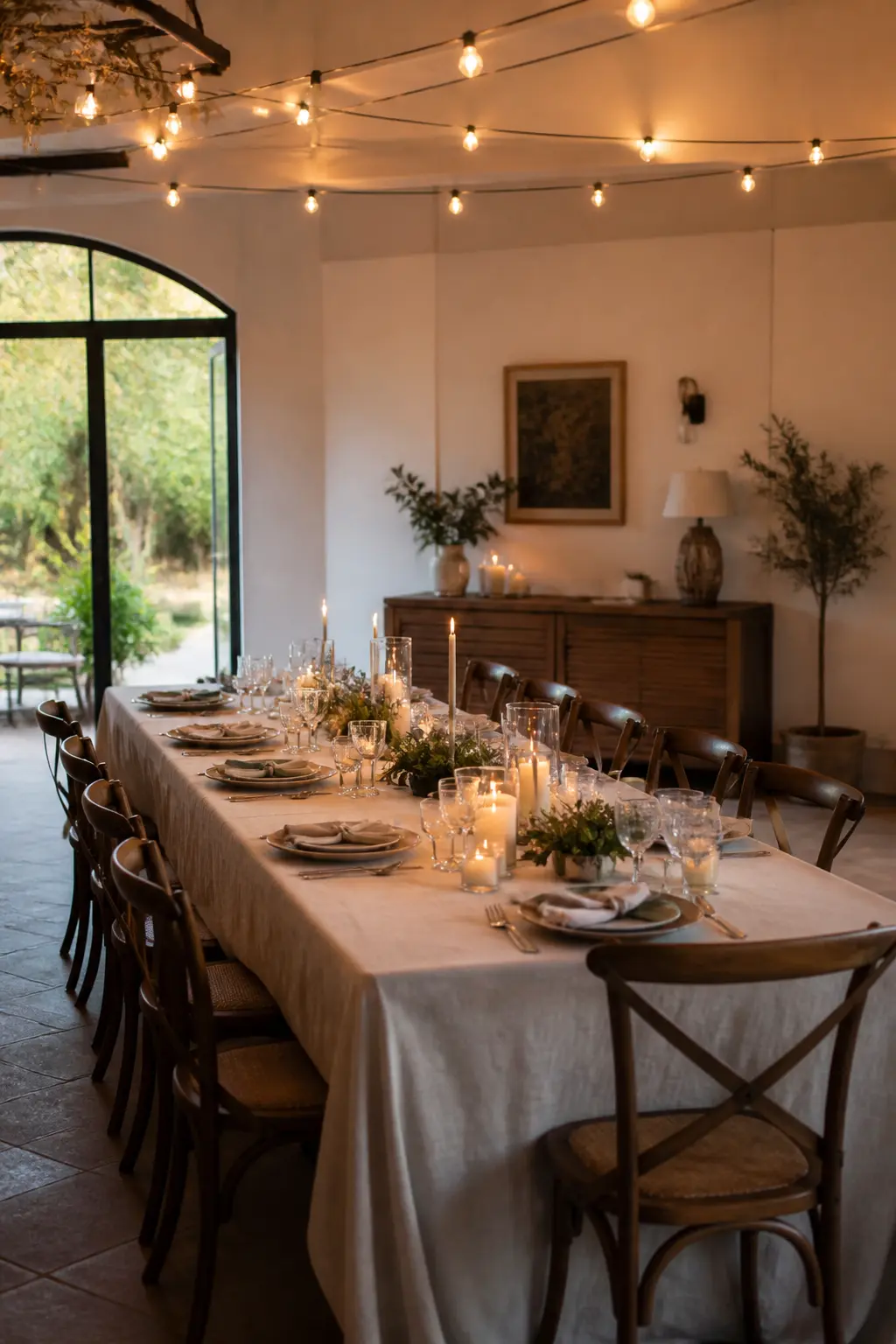 Table Centres Kept Low So People Can See Across
