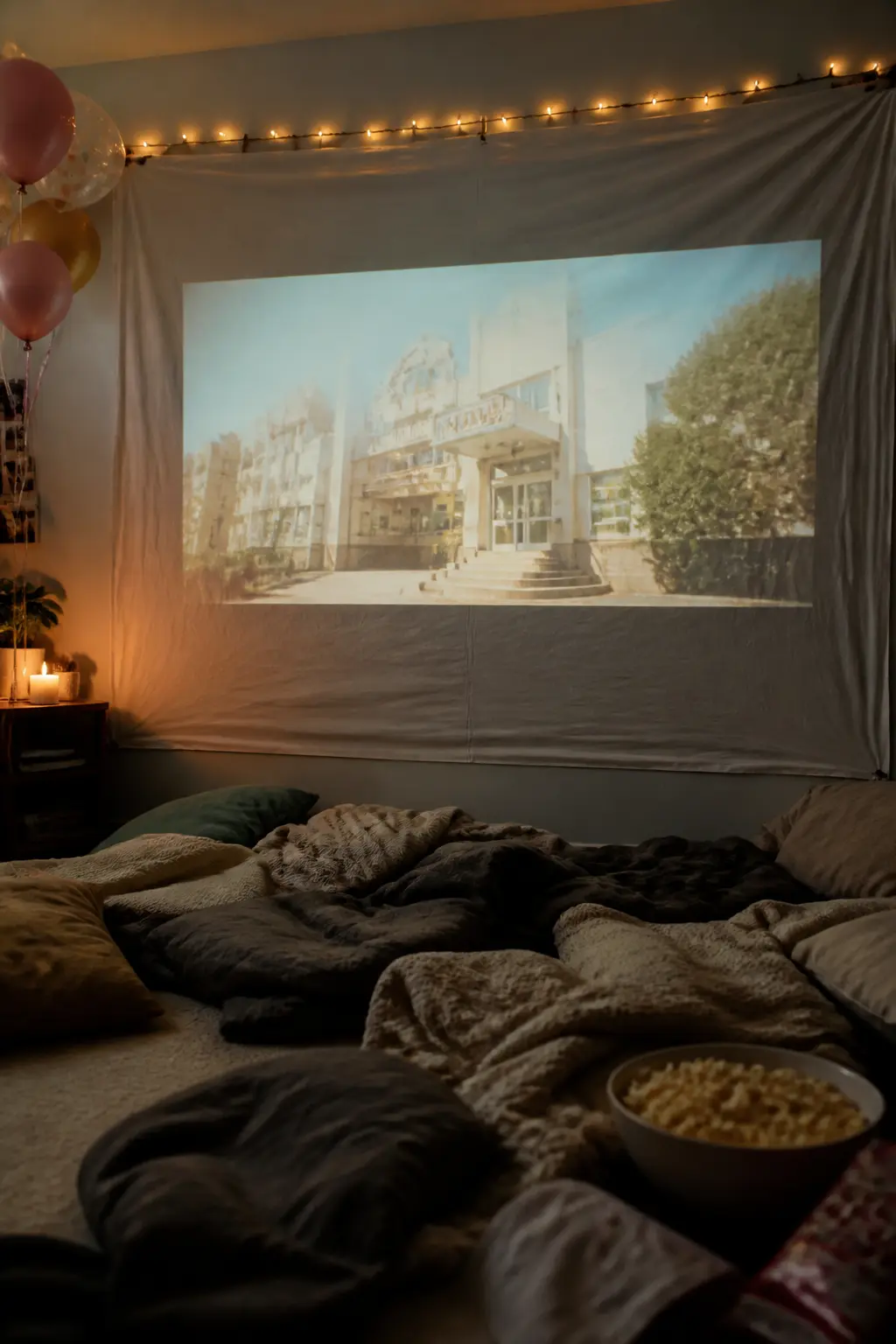 Film Projected Onto a Sheet