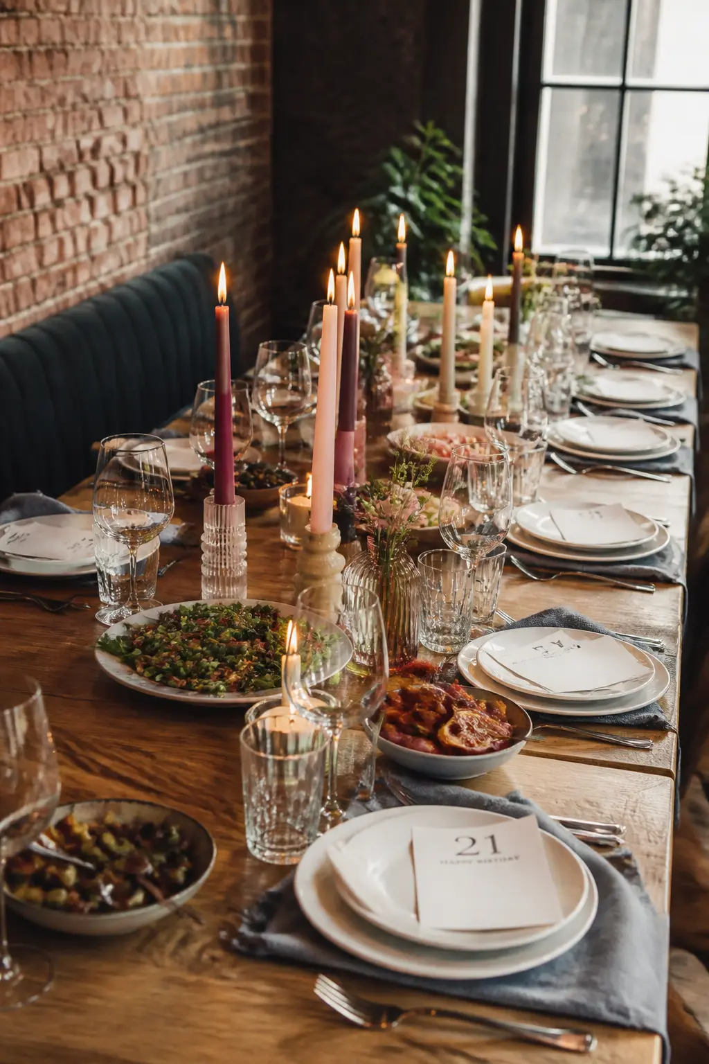 Meal Out at One Long Table