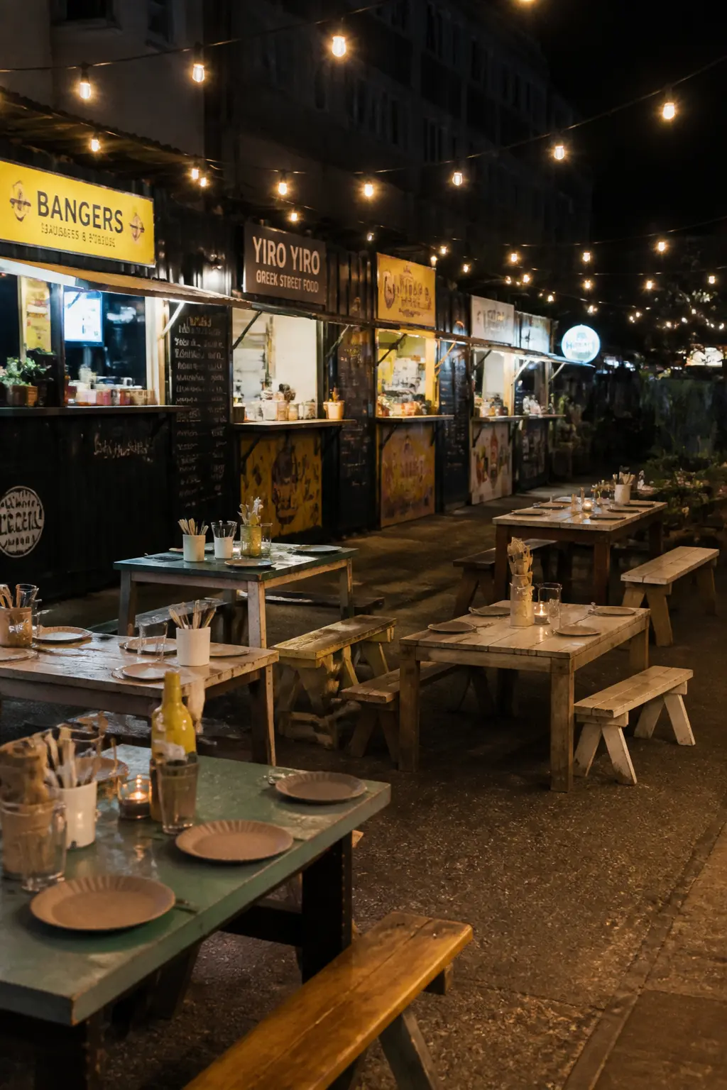 Street Food Market Then Home