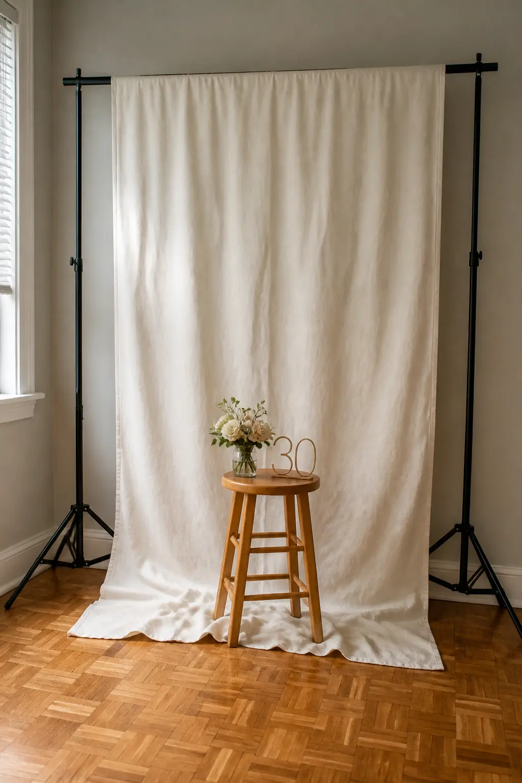 Photo Corner With a Hired Backdrop