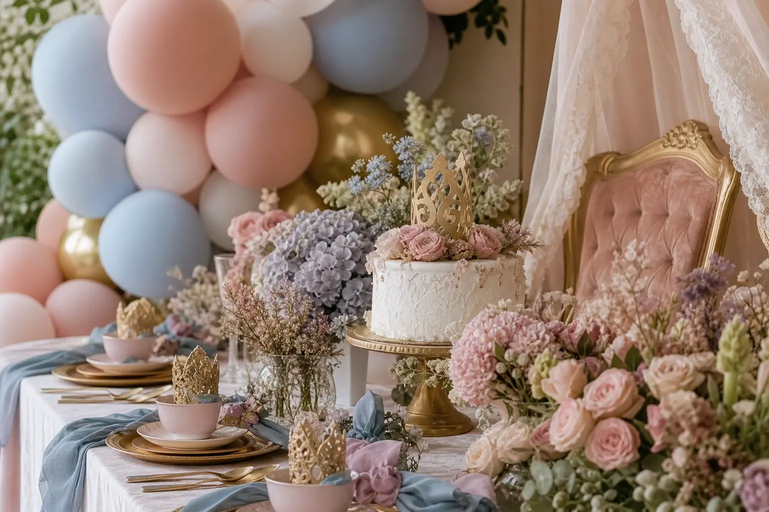 33 Princess Birthday Party Ideas for Girls With a Fairytale Look Moms Can Actually Pull Off