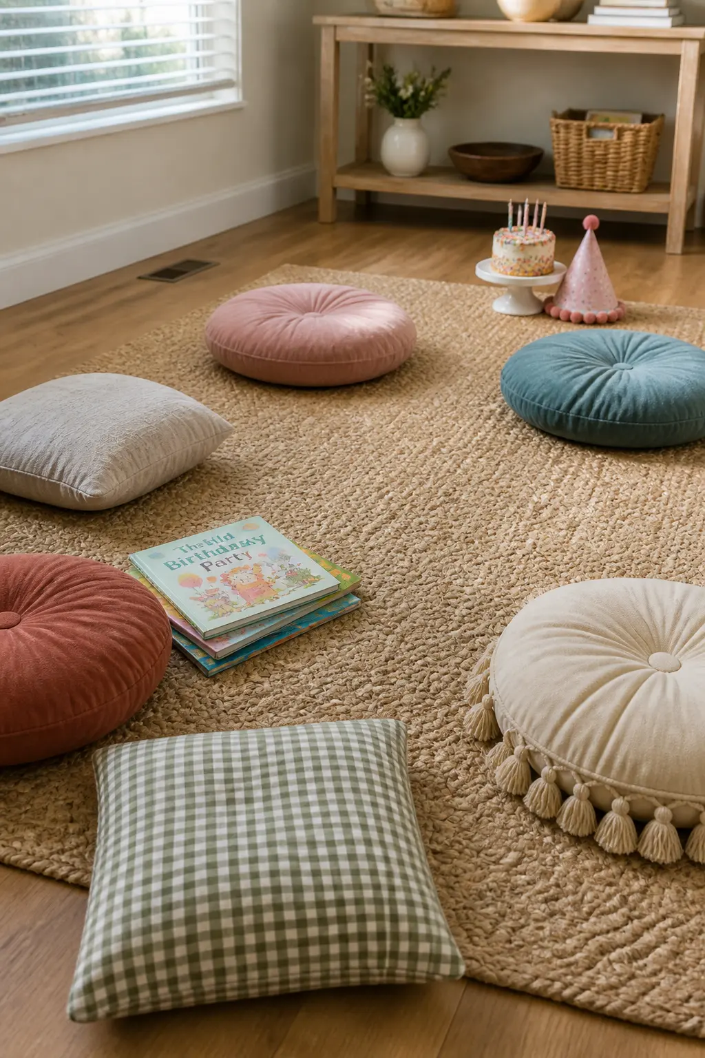 Cushions and a Story Instead of Chairs