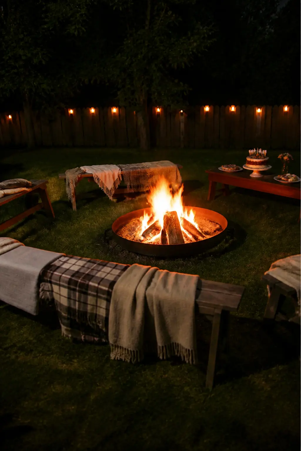 Bonfire and Blankets
