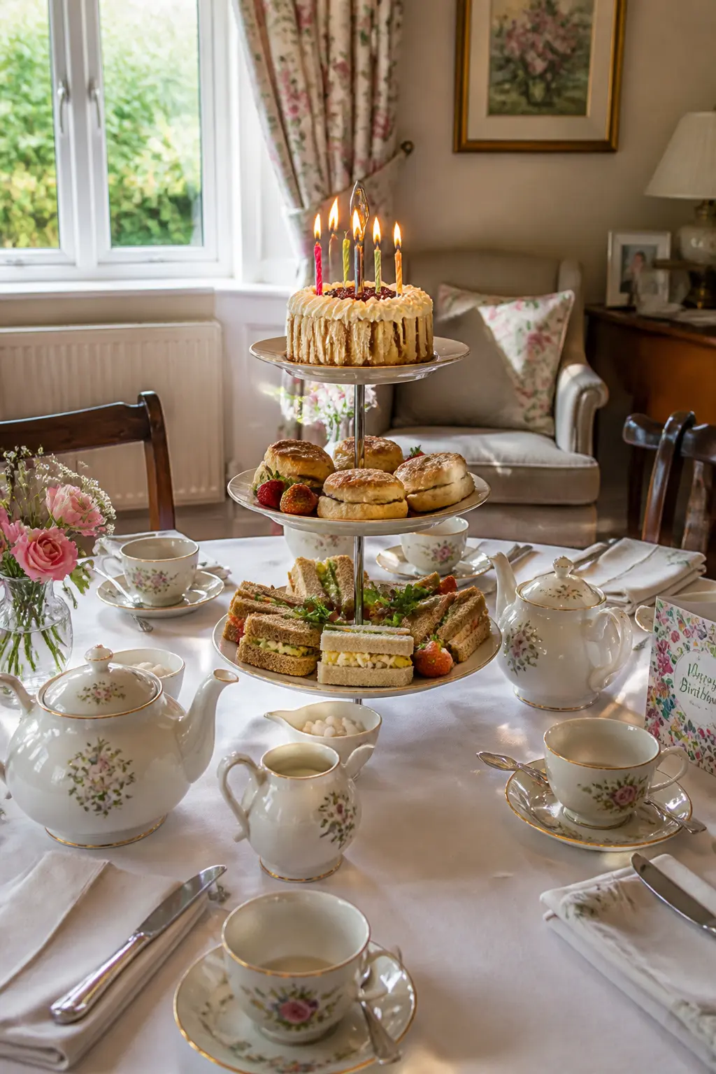 Afternoon Tea With a Tiered Stand