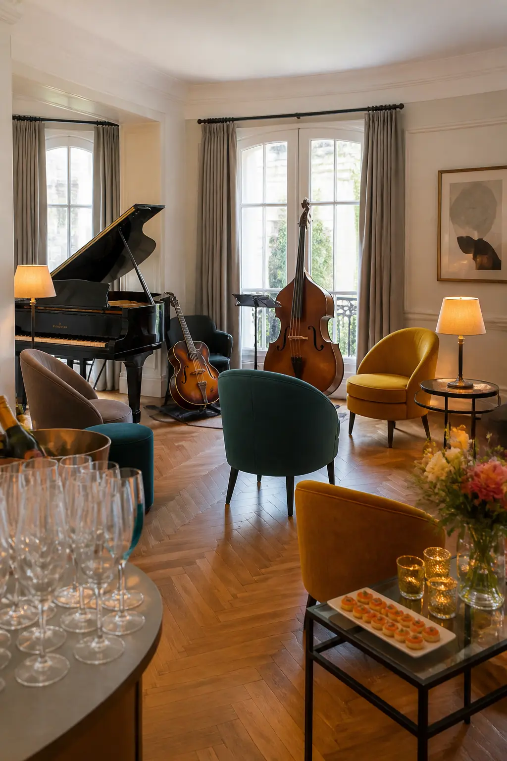 Live Jazz Trio for an Hour