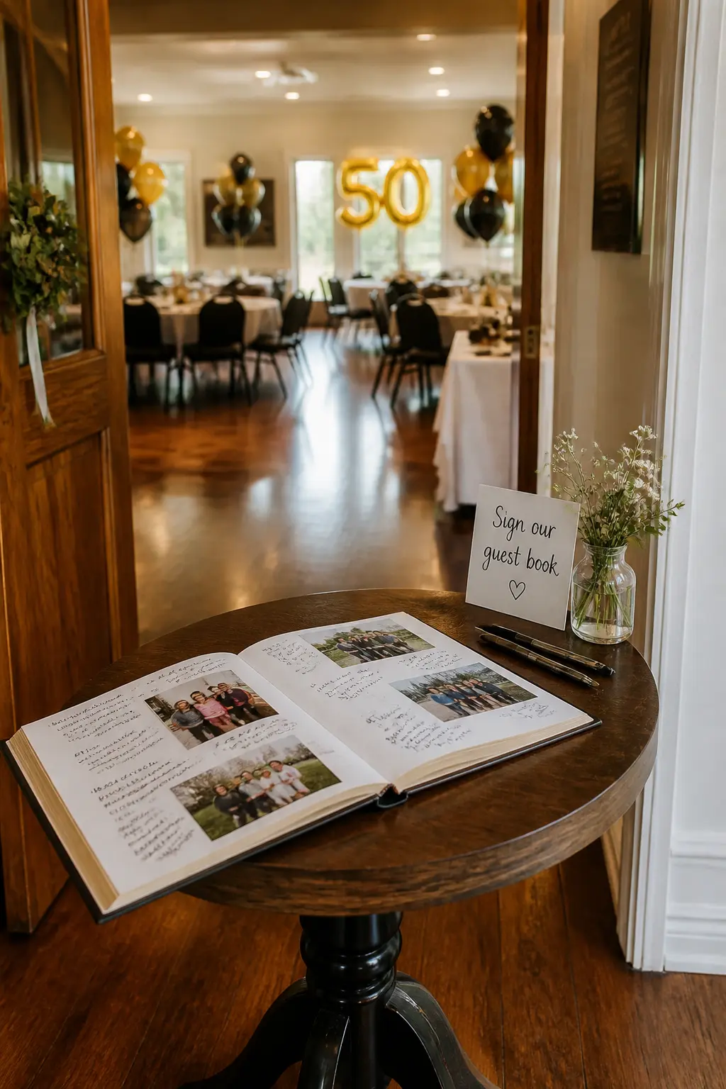 Guest Book Signed on the Way In