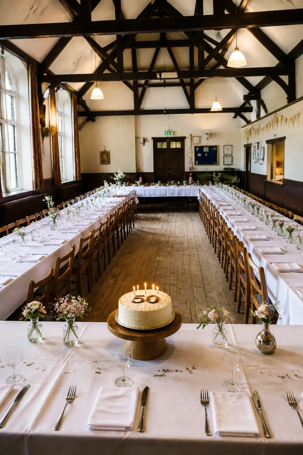 Village Hall With Long Tables