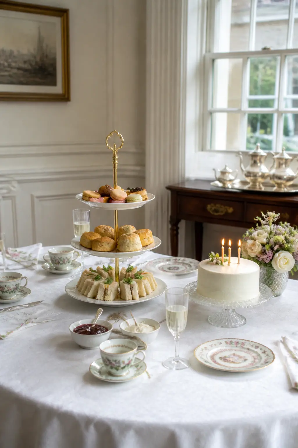 Afternoon Tea With a Tiered Stand