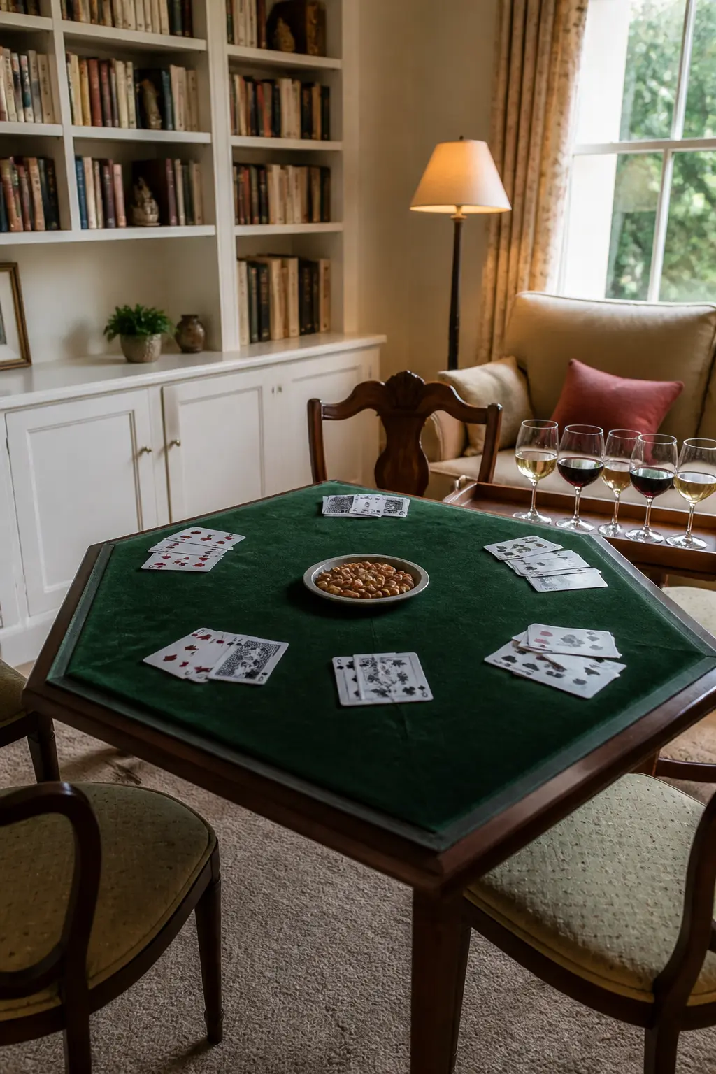 Card Table With Old Friends