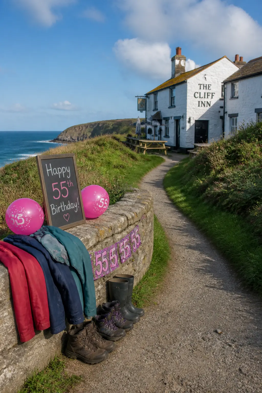 Coastal Walk Ending at a Pub