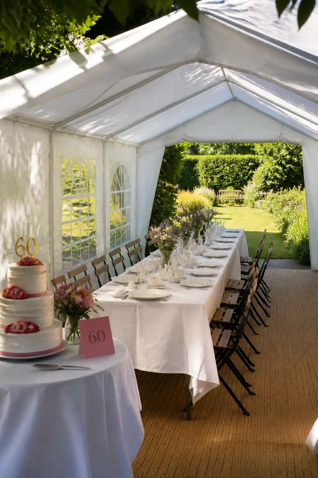 Marquee With Seating in the Shade