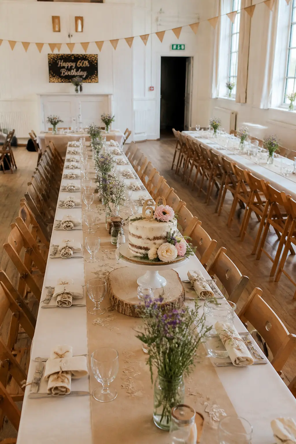 Village Hall With Long Tables