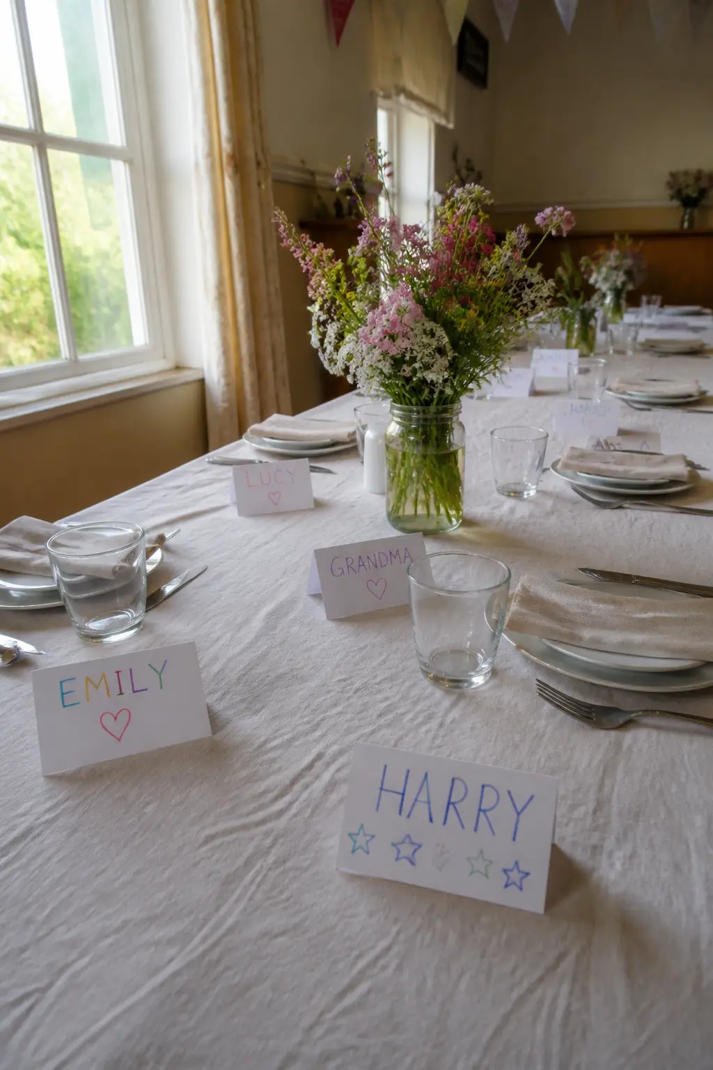 Name Cards Written by a Grandchild