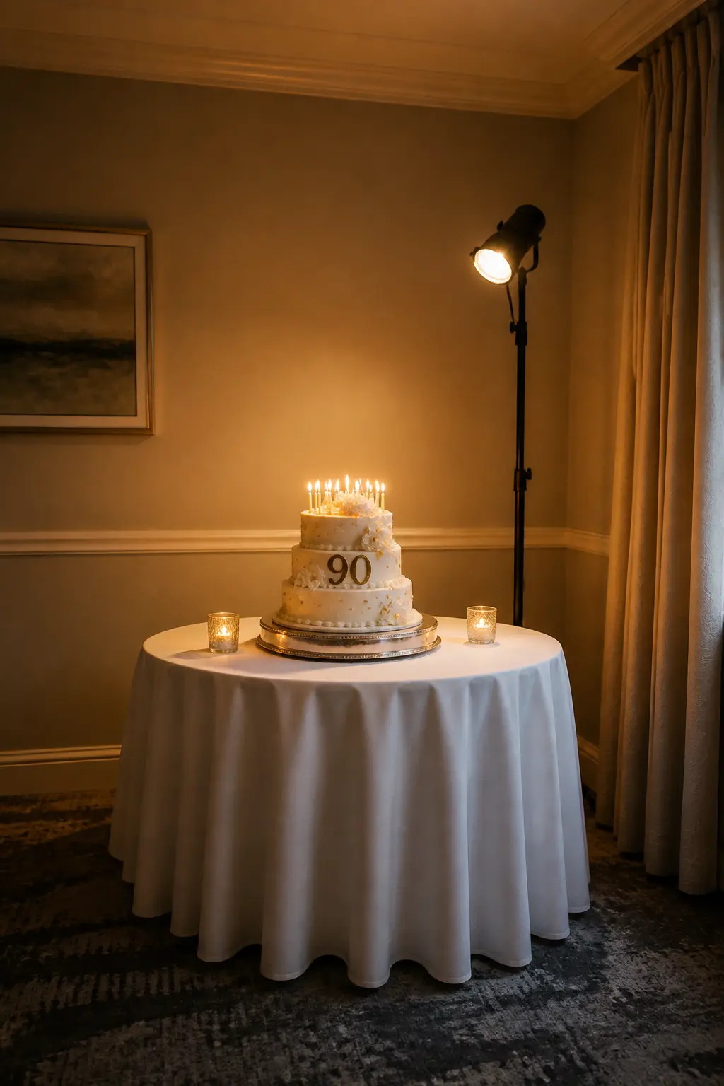 Light the Cake Table Separately