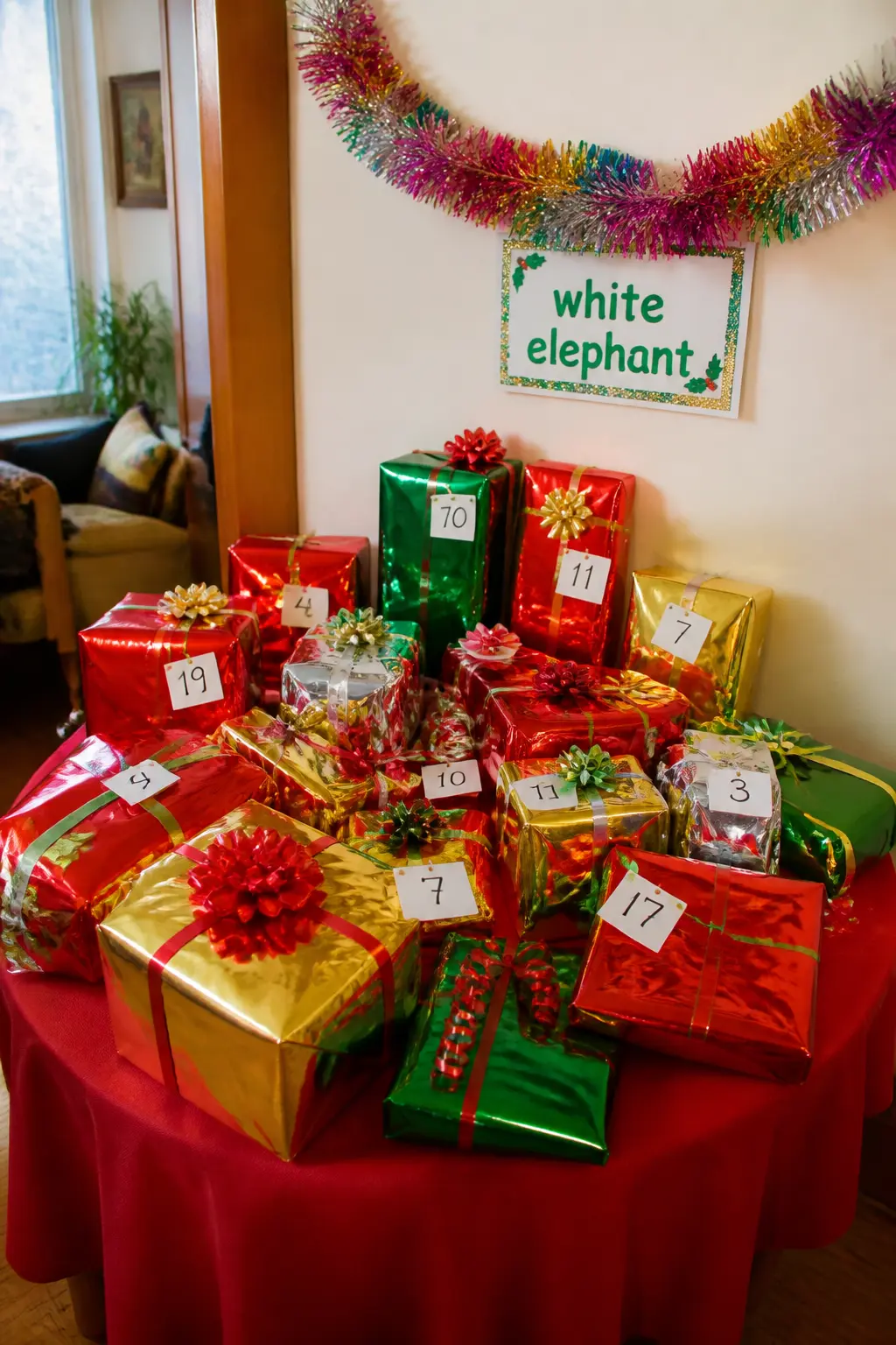 90s Pop Culture Gift Exchange — A white elephant gift exchange with a rule: every gift must be something that could plausibly have existed in 1995. 90s