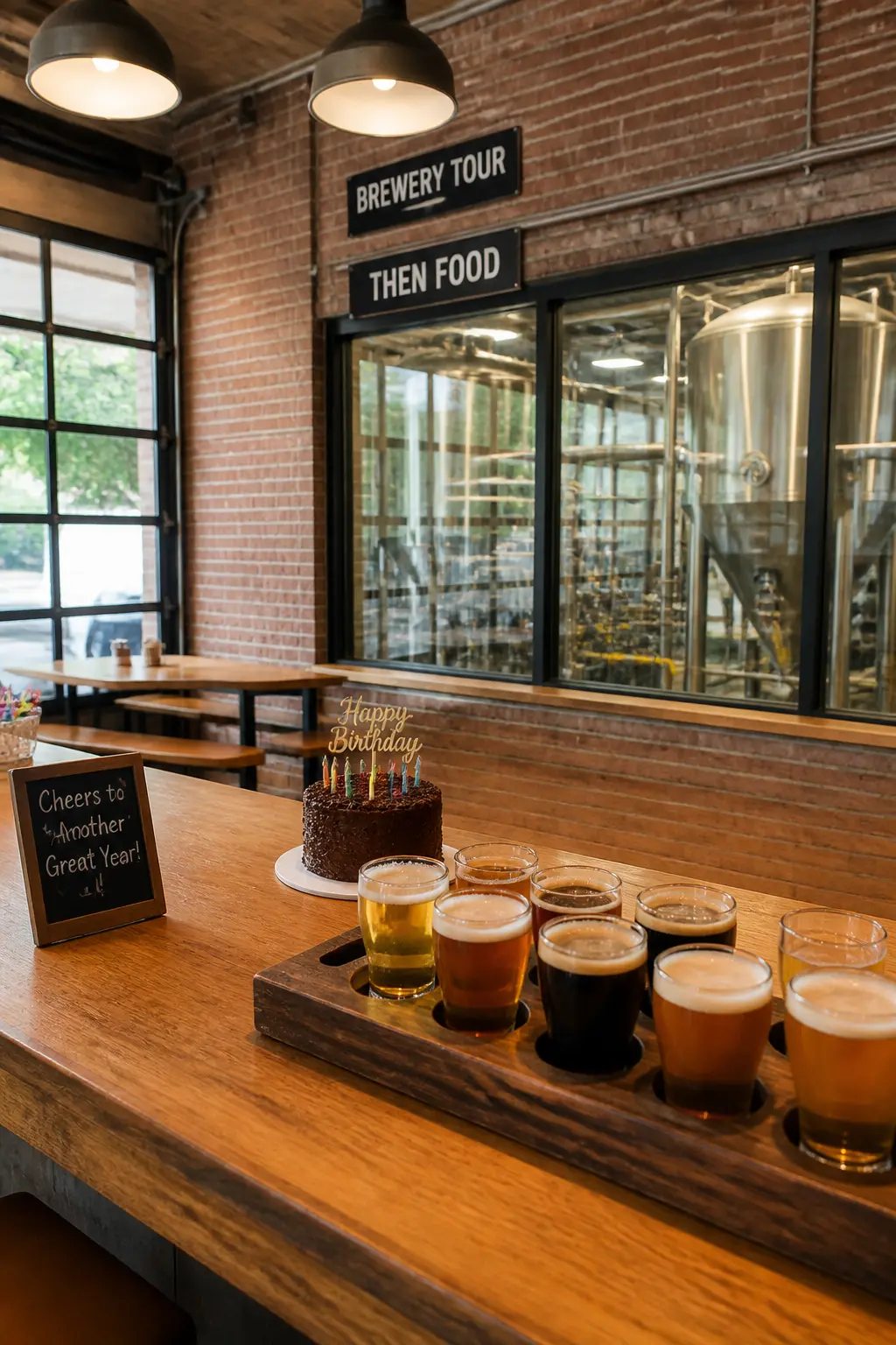 Brewery Tour Then Food