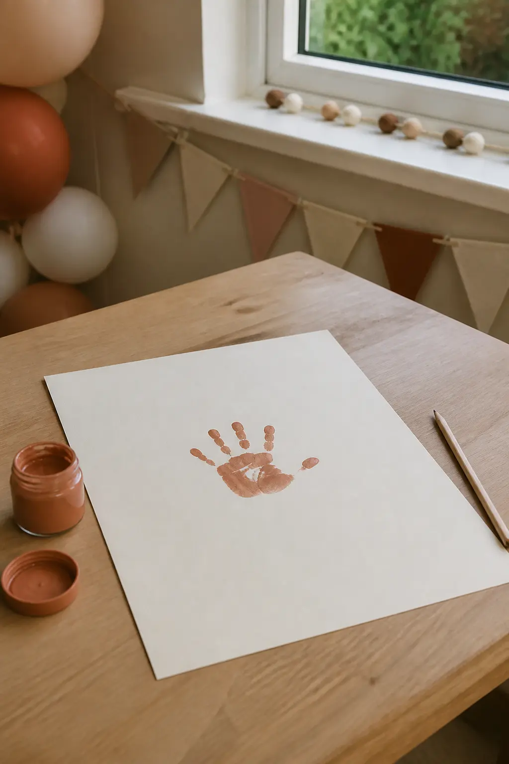 The Handprint on Paper Kept Afterwards