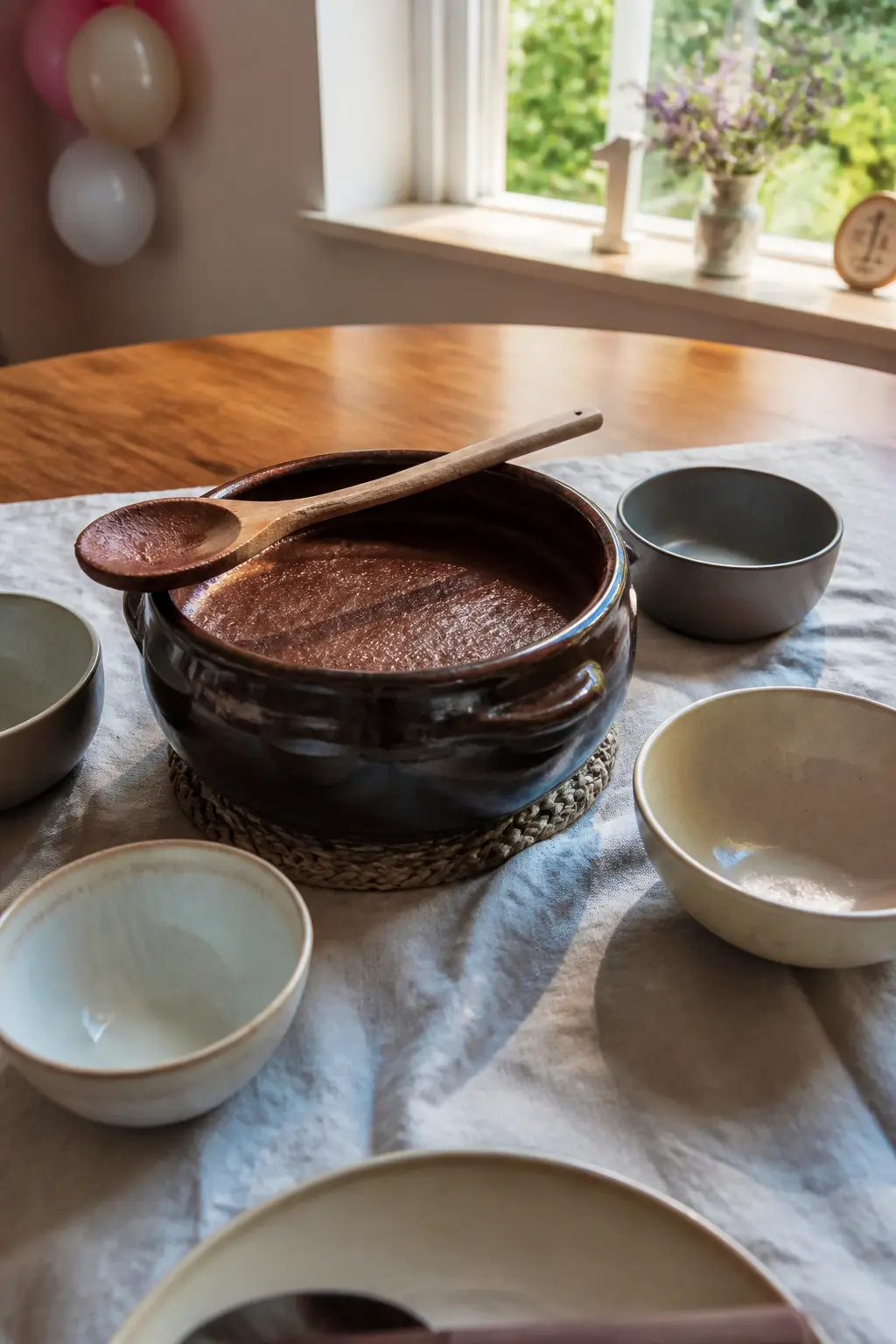 Pudding Served Straight From the Pot