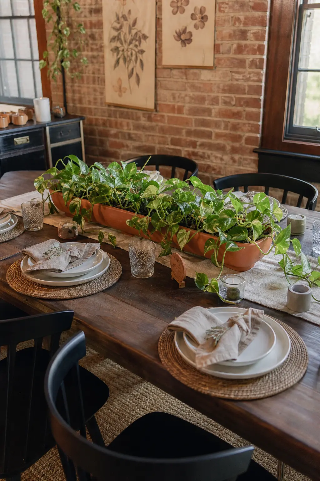 Living Greenery Table Runner