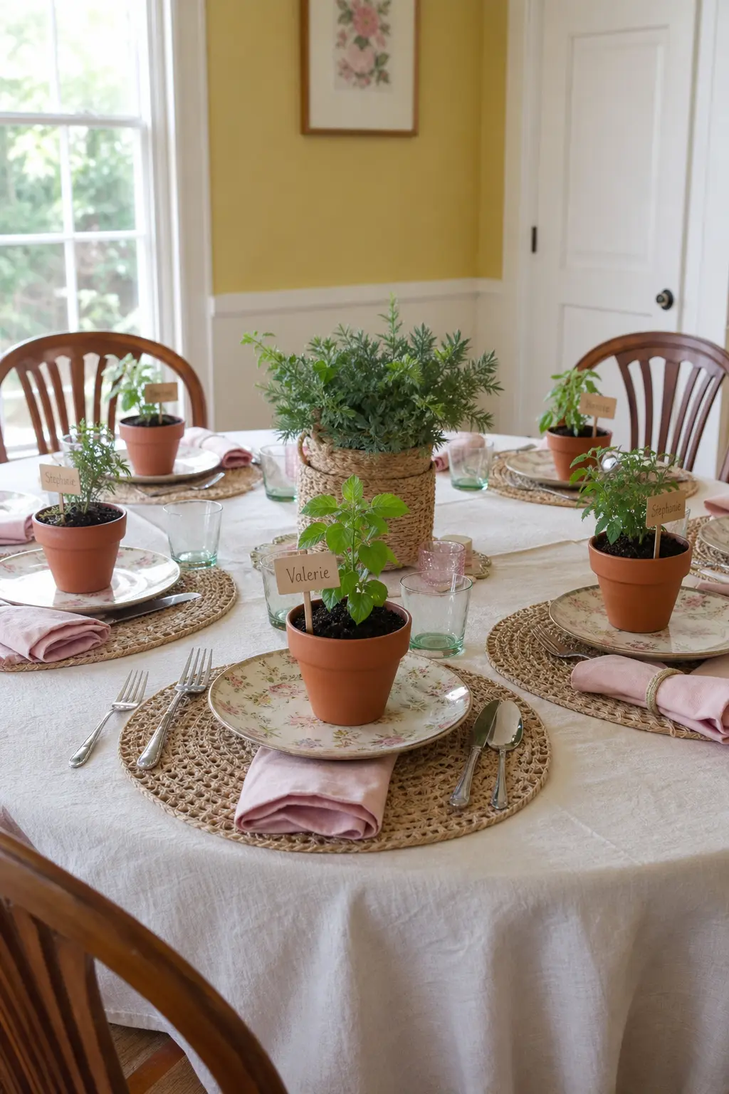 Potted Plant Place Setting