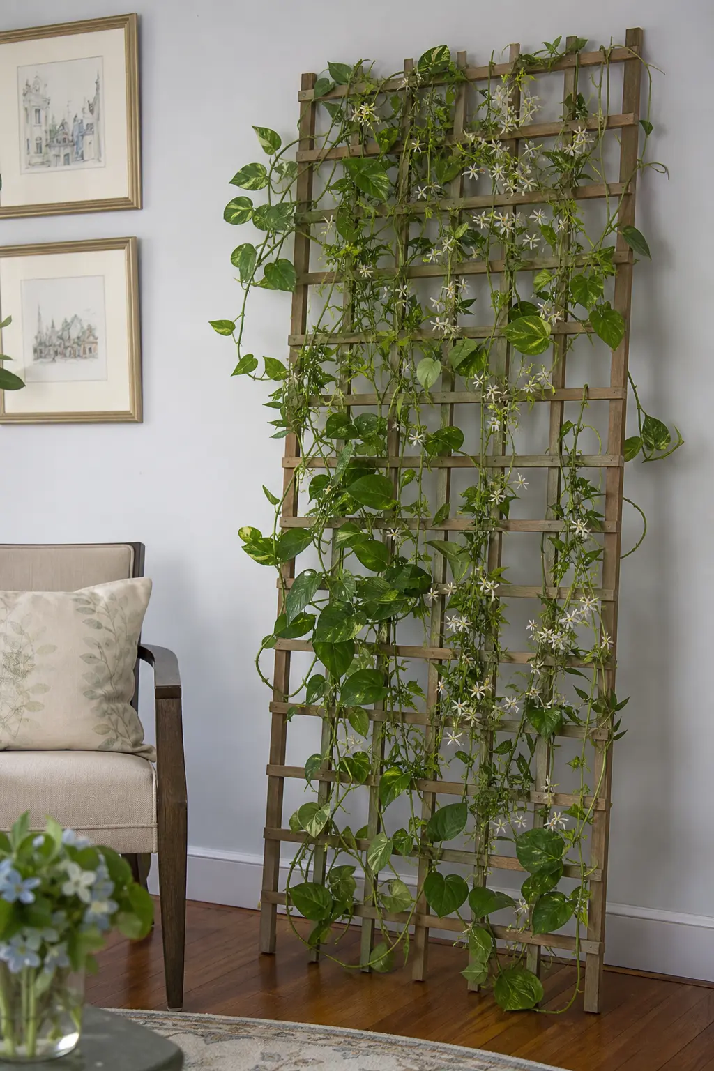 Trellis and Climbing Greenery Photo Backdrop