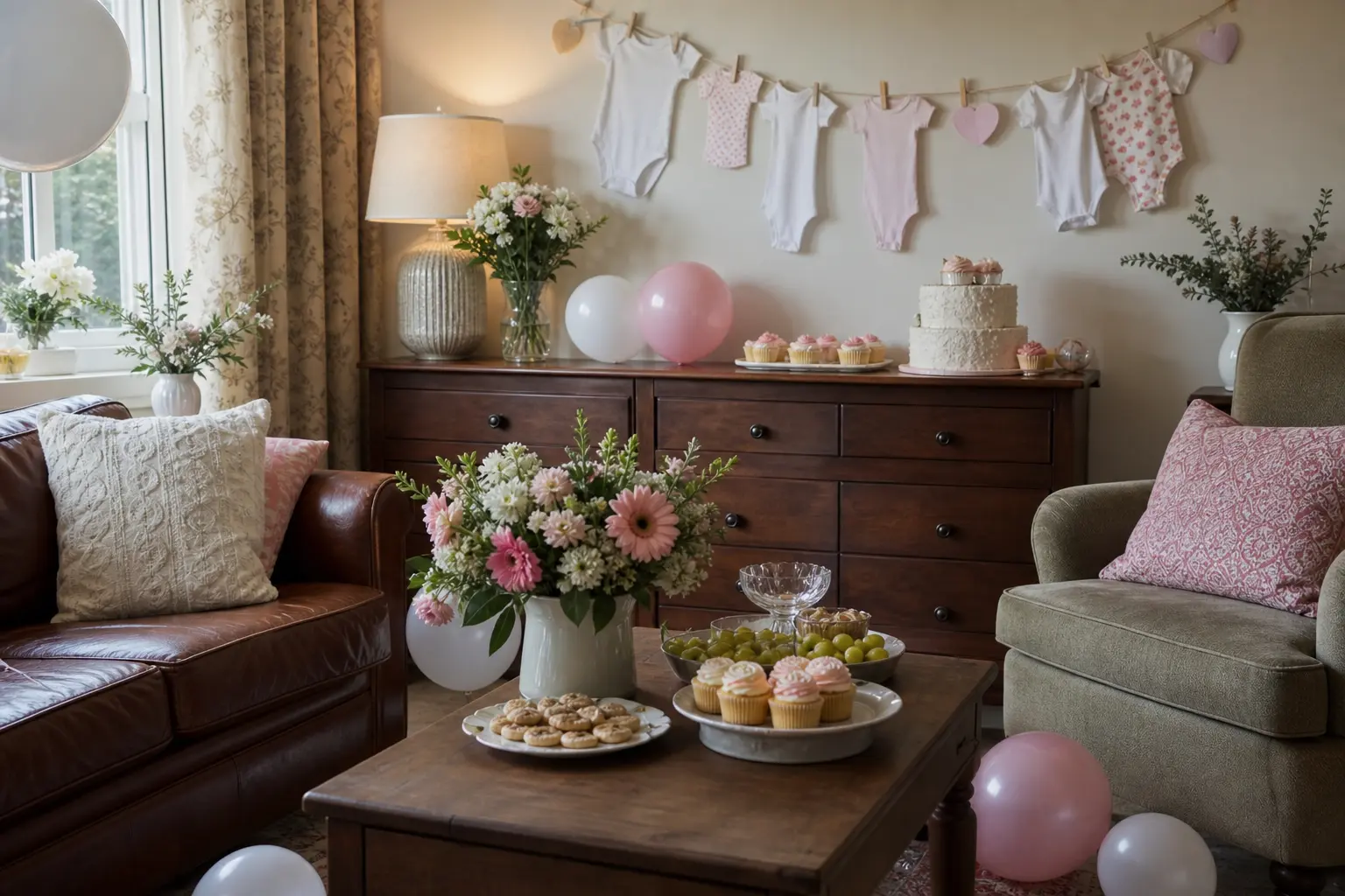 12 Baby Shower Decorations at Home for a Living Room