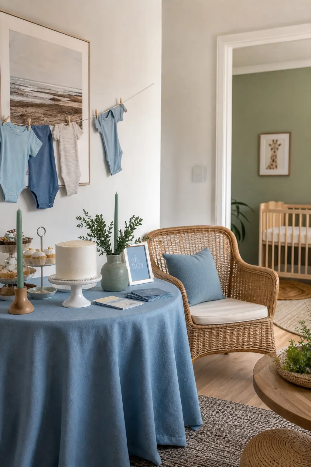 Blue Paired With the Nursery Accent Colour