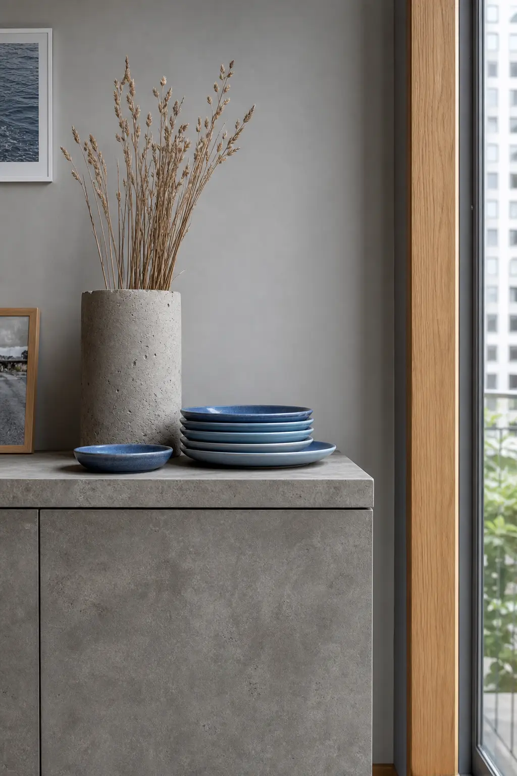 Blue and Warm Grey