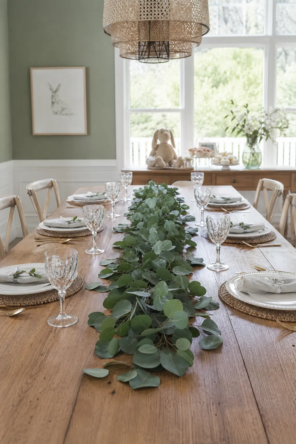 A Runner of Fresh Greenery, Nothing on Top