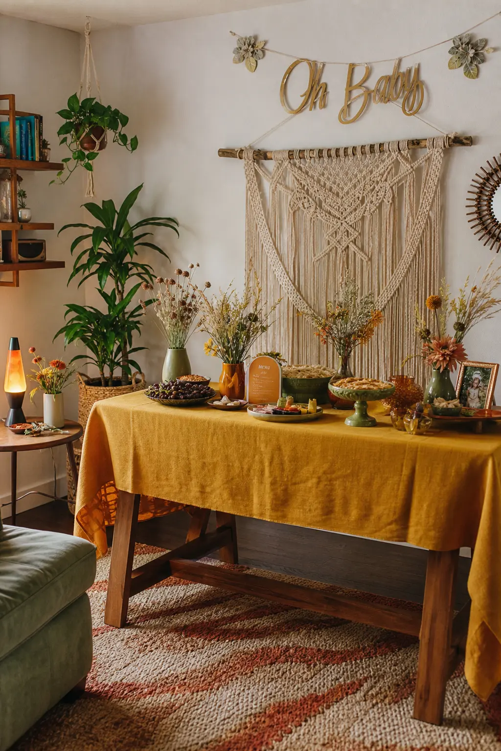 70s Revival Mustard and Avocado